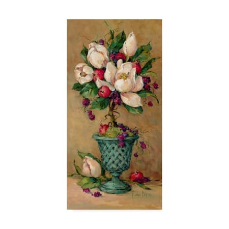 Barbara Mock ' Magnolia Cluster Topiary' Canvas Art,10x19